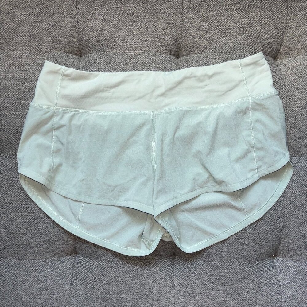 Mint Green Lululemon Speed Up Shorts
